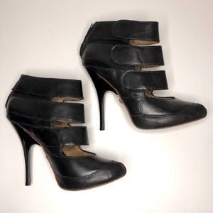 L.A.M.B. | Cut-Out Front Ankle Stiletto Booties